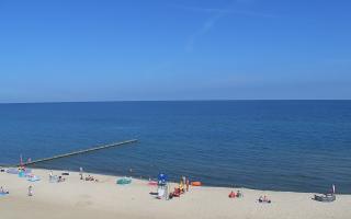 Mielno - widok na plażę zachód - 16-07-2026 07:41