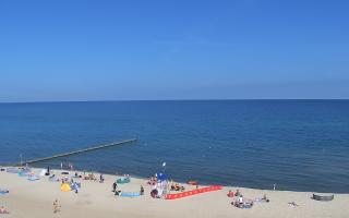 Mielno - widok na plażę zachód - 16-07-2026 07:57