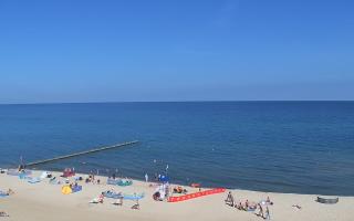 Mielno - widok na plażę zachód - 16-07-2026 08:05