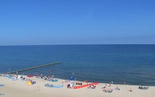 Mielno - widok na plażę zachód - 16-07-2026 08:12