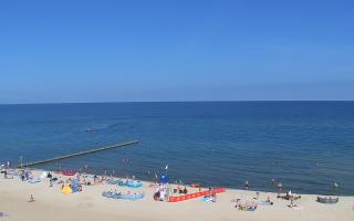 Mielno - widok na plażę zachód - 16-07-2026 08:20