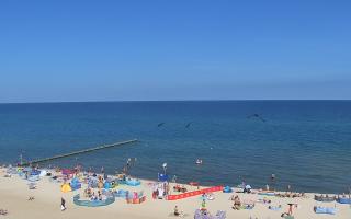 Mielno - widok na plażę zachód - 16-07-2026 08:43