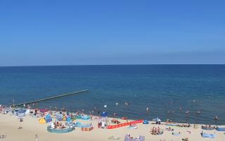 Mielno - widok na plażę zachód - 16-07-2026 08:51