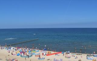 Mielno - widok na plażę zachód - 16-07-2026 09:06