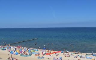 Mielno - widok na plażę zachód - 16-07-2026 09:22