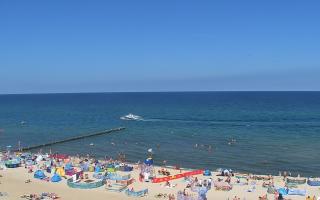 Mielno - widok na plażę zachód - 16-07-2026 09:37