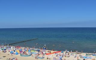 Mielno - widok na plażę zachód - 16-07-2026 09:45