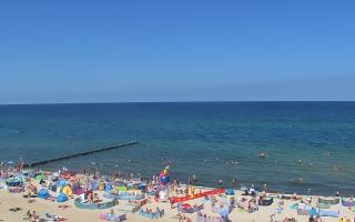 Mielno - widok na plażę zachód - 16-07-2026 10:24