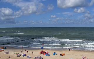 Mielno - widok na plażę zachód - 28-07-2026 10:43