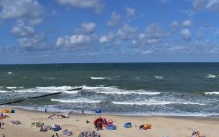 Mielno - widok na plażę zachód - 28-07-2026 10:59