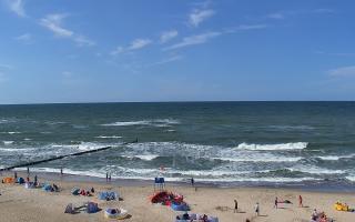 Mielno - widok na plażę zachód - 28-07-2026 13:18