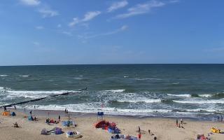 Mielno - widok na plażę zachód - 28-07-2026 13:25