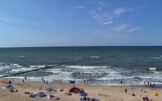 Mielno - widok na plażę zachód - 28-07-2026 14:04