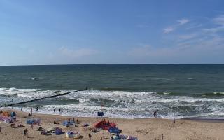 Mielno - widok na plażę zachód - 28-07-2026 14:27