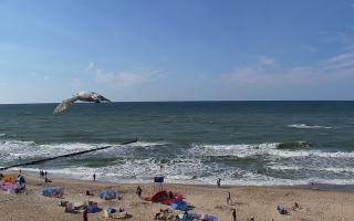 Mielno - widok na plażę zachód - 28-07-2026 14:43