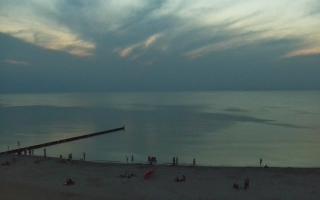 Mielno - widok na plażę zachód - 30-07-2026 19:51