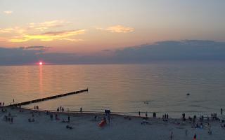 Mielno - widok na plażę zachód - 05-08-2026 18:42