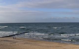 Mielno - widok na plażę zachód - 26-10-2026 13:20
