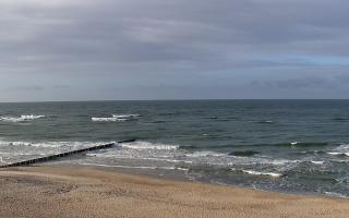 Mielno - widok na plażę zachód - 26-10-2026 13:35