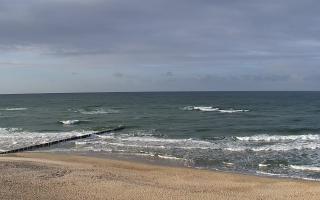 Mielno - widok na plażę zachód - 26-10-2026 13:43