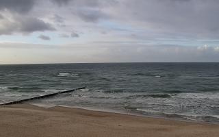 Mielno - widok na plażę zachód - 26-10-2026 14:14