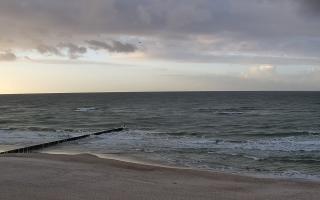 Mielno - widok na plażę zachód - 26-10-2026 14:37