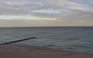Mielno - widok na plażę zachód - 27-10-2026 06:19