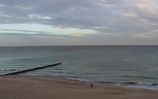 Mielno - widok na plażę zachód - 27-10-2026 06:26