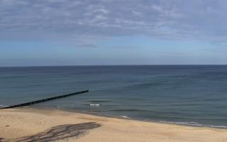 Mielno - widok na plażę zachód - 27-10-2026 09:24