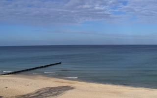 Mielno - widok na plażę zachód - 27-10-2026 09:39
