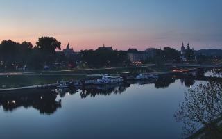 Kraków widok na Most Grunwaldzki - 01-05-2025 02:46