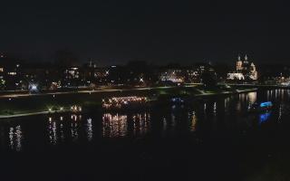 Kraków widok na Most Grunwaldzki - 01-11-2025 19:54