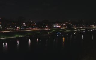 Kraków widok na Most Grunwaldzki - 01-11-2025 22:34