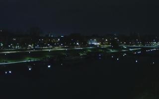 Kraków widok na Most Grunwaldzki - 02-11-2025 01:13