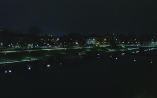 Kraków widok na Most Grunwaldzki - 02-11-2025 03:15