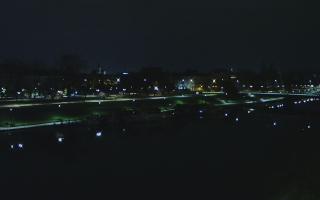 Kraków widok na Most Grunwaldzki - 02-11-2025 03:37