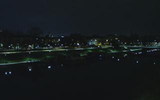 Kraków widok na Most Grunwaldzki - 02-11-2025 04:15