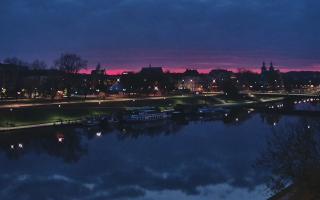 Kraków widok na Most Grunwaldzki - 02-11-2025 04:46