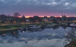 Kraków widok na Most Grunwaldzki - 02-11-2025 04:53