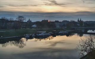 Kraków widok na Most Grunwaldzki - 02-11-2025 05:31