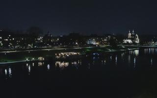 Kraków widok na Most Grunwaldzki - 02-11-2025 19:56