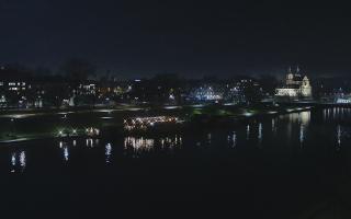 Kraków widok na Most Grunwaldzki - 08-12-2025 20:36