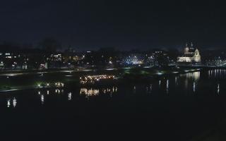 Kraków widok na Most Grunwaldzki - 08-12-2025 20:43