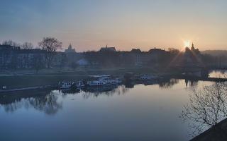 Kraków widok na Most Grunwaldzki - 13-12-2025 06:44