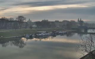 Kraków widok na Most Grunwaldzki - 17-12-2025 07:00