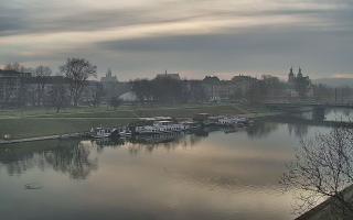 Kraków widok na Most Grunwaldzki - 17-12-2025 07:15
