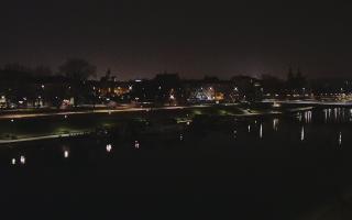 Kraków widok na Most Grunwaldzki - 18-12-2025 01:51