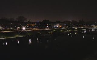 Kraków widok na Most Grunwaldzki - 18-12-2025 01:59