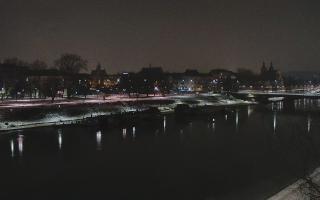 Kraków widok na Most Grunwaldzki - 23-01-2026 00:08