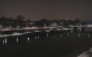 Kraków widok na Most Grunwaldzki - 23-01-2026 00:23